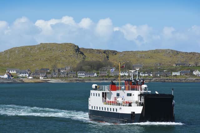 A CalMac ferry en route from Iona to Mull. (Photo by Getty Images)