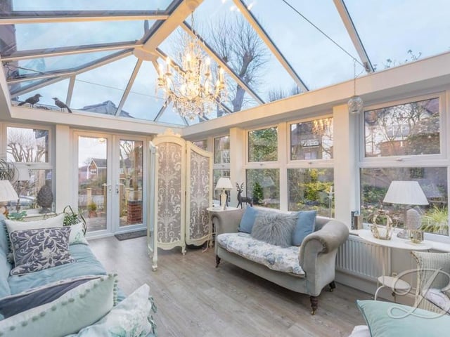 The conservatory, which sits to one side of the bungalow and is accessed via the dining room, is another remarkably bright and spacious room. Natural light floods in from the garden, and it is an excellent spot for reading or relaxing