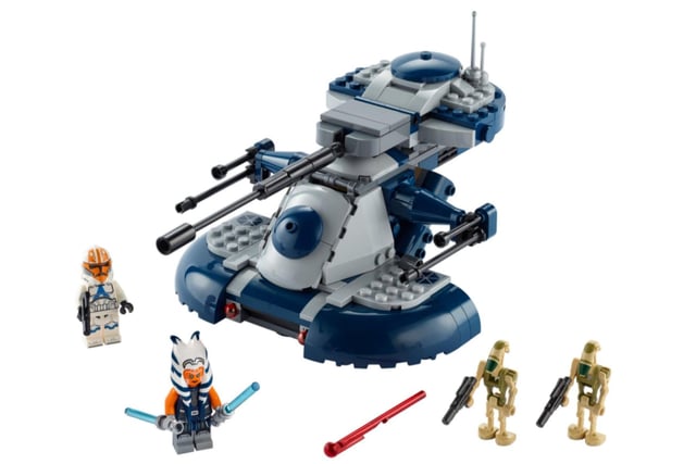 Another blast from the past, LEGO Star Wars 75283 Armored Assault Tank features not just remnants from the Clone Wars but also Ahsoka Tano, Anakin's very own Padawan. Star Wars fans have been debating whether Ahsoka might feature in Kenobi, seeing as she's getting her own show next year which Hayden Christensen will also appear in.