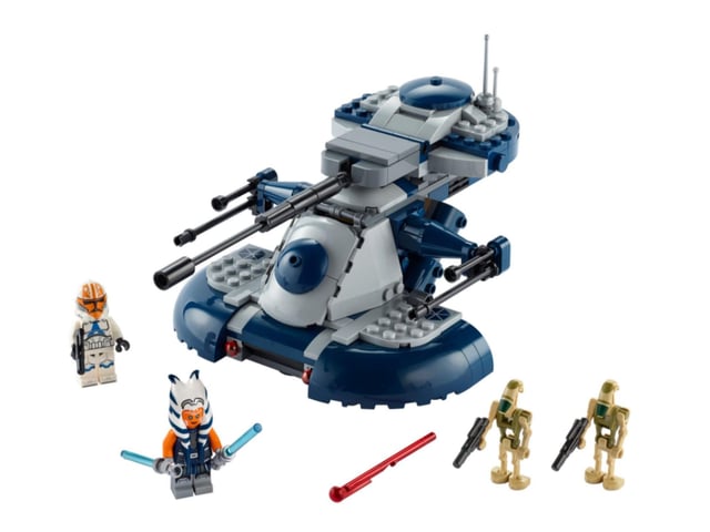 Another blast from the past, LEGO Star Wars 75283 Armored Assault Tank features not just remnants from the Clone Wars but also Ahsoka Tano, Anakin's very own Padawan. Star Wars fans have been debating whether Ahsoka might feature in Kenobi, seeing as she's getting her own show next year which Hayden Christensen will also appear in.