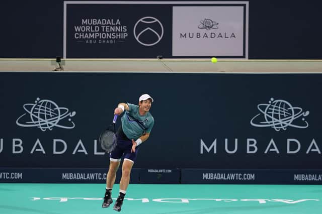 Andy Murray defeated Rafael Nadal in Abu Dhabi.