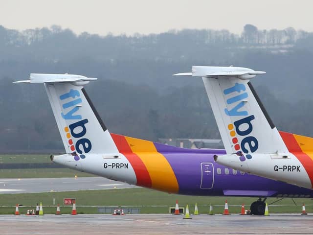 Flybe is one of the first major economic casualties of the virus. Picture: Geoff Caddick/ AFP via Getty Images
