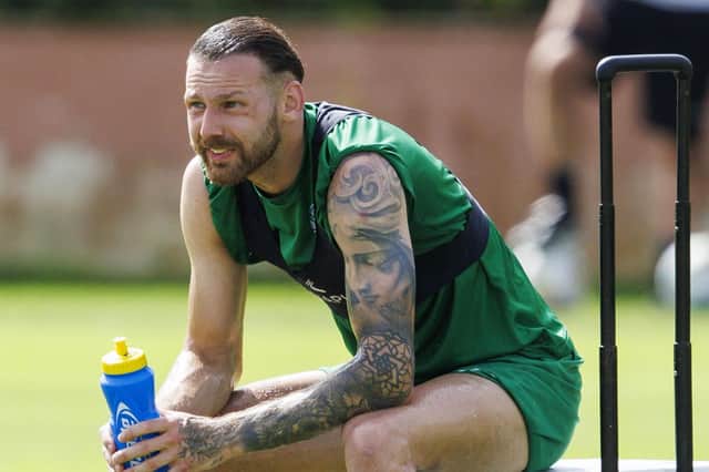 Hibs' Martin Boyle is progressing well with his recovery from injury but won't be risked against Inter Club d'Escaldes.