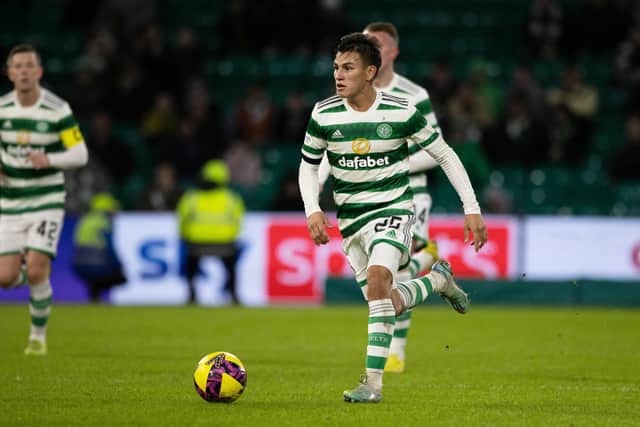Celtic left-back Alexandro Bernabei has played more than Ange Postecoglou expected but less than he has deserved, said the Australian of the summer arrival who has had to adapt to one of the most exacting in the club's playing set-up.(Photo by Craig Williamson / SNS Group)