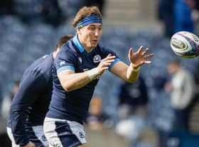 Scotland captain Jamie Ritchie during the team run at BT Murrayfield.  (Photo by Craig Williamson / SNS Group)