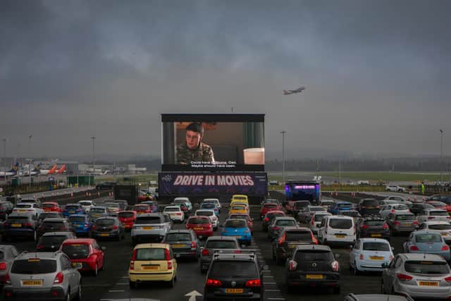 The first drive-in events at Edinburgh Airport were staged in August.