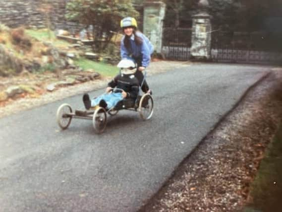 Rebecca and her brother Tom when they were growing up at South Lodge (pic: Rebecca Smith)