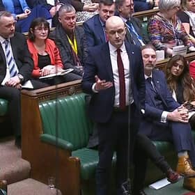 SNP Westminster leader Stephen Flynn speaks during Prime Minister's Questions in the House of Commons. Photo: House of Commons/UK Parliament/PA Wire