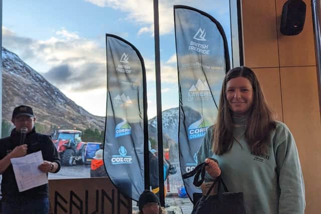 Snowboarder Gillian Finnerty PIC: Andy Meldrum / Glencoe Mountain Resort