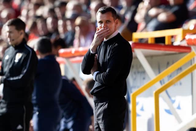 Aberdeen boss Stephen Glass is under pressure to turn results around. Picture: SNS