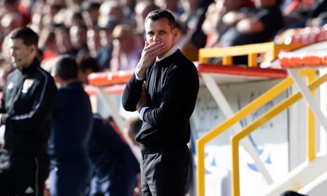 Aberdeen boss Stephen Glass is under pressure to turn results around. Picture: SNS