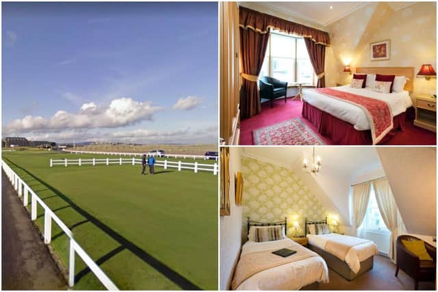 The Glenderran Guesthouse in St Andrews is just 250 yards from the Old Course, commonly known as “The Home of Golf"