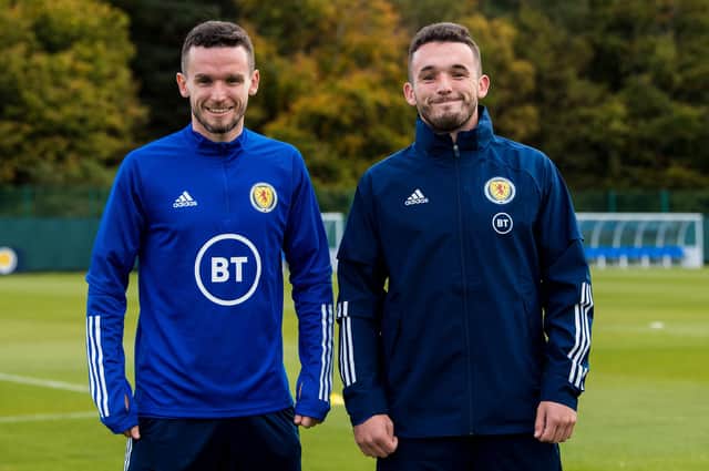Paul and John McGinn featured for Scotland against Austria
