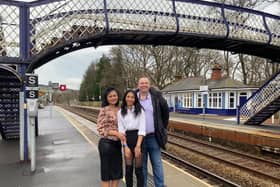 Isara and Fergus McCallum and their daughter Mia