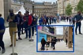 Eager shoppers have been queuing since 3am to be the first across the threshold of Edinburgh’s new LEGO store.