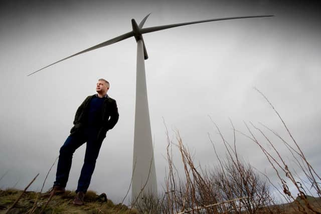 Wind farm turbines usually have three blades, each with a lifespan of about 20 or 25 years and weighing several tonnes. An increasing number will come to the end of their operational lifetime in coming years, posing the problem of what to do with them. Picture: Colin Hattersley