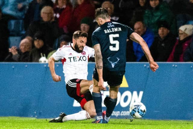 Aberdeen captain Graeme Shinnie was sent off against Ross County on Friday.