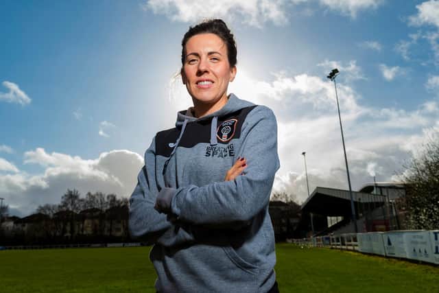 Leanne Crichton won 73 caps for Scotland and is now a pundit on Sportscene