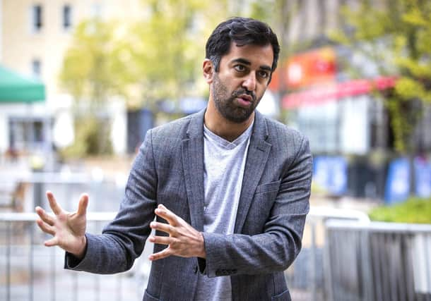 Scottish Health Secretary Humza Yousaf speaks to the media after receiving his Pfizer vaccination jab for Covid-19 at Caird Hall, in Dundee.