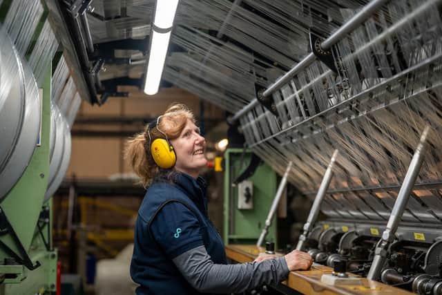 Wendy Arthur, knitting machinist at Scott & Fyfe. Picture: Dylan Drummond, Son of the Sea Photography