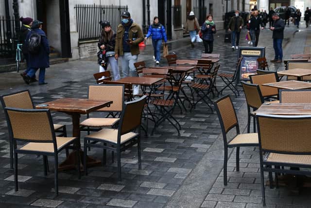 A shrinking economy is 'dreadful' news for under-pressure firms, according to one commentator (file image). Picture: Hollie Adams/AFP via Getty Images.