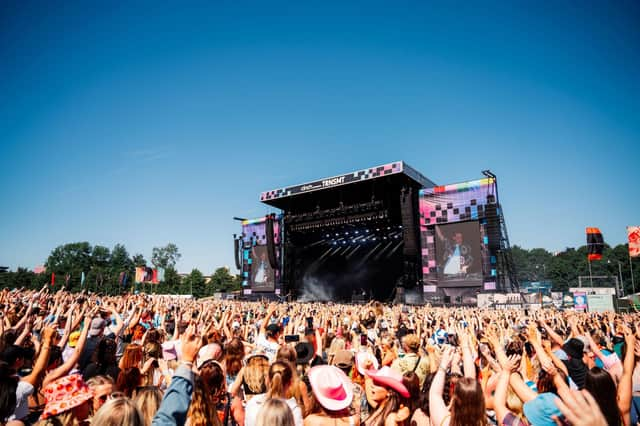 The TRNSMT festival is staged on Glasgow Green.