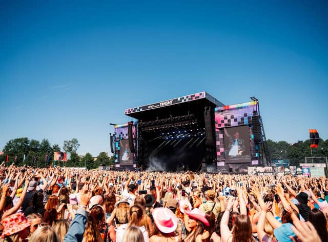 The TRNSMT festival is staged on Glasgow Green.