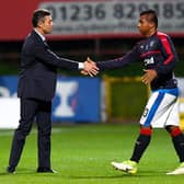 Pedro Caixinha pictured with Alfredo Morelos in 2017 during the Portuguese coach's short-lived and ill-starred tenure as Rangers manager. (Photo by Alan Harvey/SNS Group).