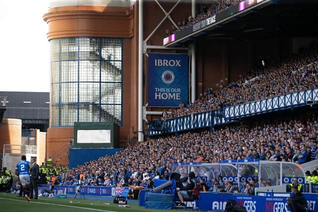 Rangers fans have been encouraged to stay in their seat after the match against Hearts. (Photo by Craig Williamson / SNS Group)
