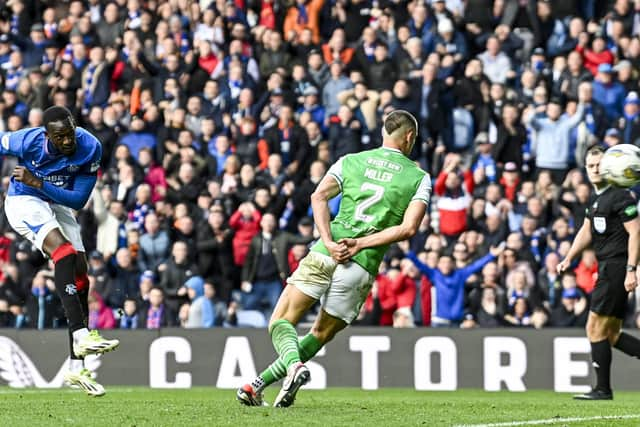 Rangers' Abdallah Sima scored twice that day against Hibs - and he is now back in the squad after injury.