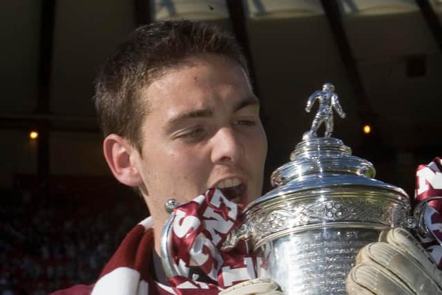 Craig Gordon won the Scottish Cup with Hearts in 2006. Picture: SNS