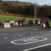 University and College Union members on the picket line at the University of Stirling. Picture: UCU/PA Wire