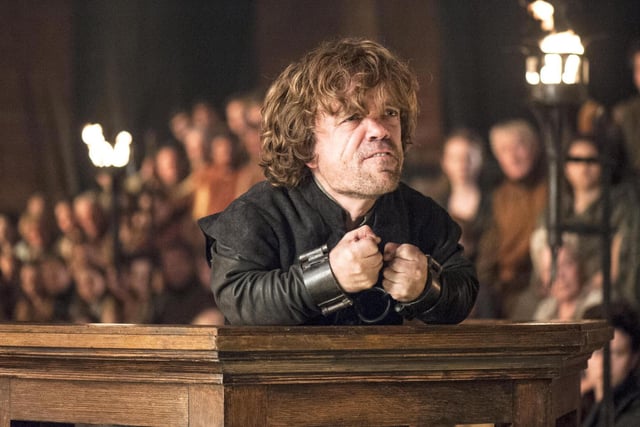 The Laws of Gods and Men (Season 4, Episode 6) sees Tyrion Lannister defend himself while on trial for murder. Worth a rewatch alone for Peter Dinklage's Emmy winning performance - especially his delivery of the "I've been on trial for that my entire life"  speech. Utter chills. IMDB rating: 9.7.