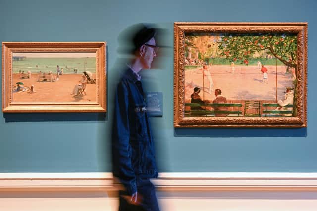 Installation view of An Irish Impressionist: Lavery on Location PIC: Neil Hanna