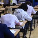 Glasgow high school pupils sitting exam. Image: John Devlin