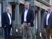 Left to right are Bruce Farquhar (chairman), Mike McGregor (non-executive director), and Murray McCall (managing partner) of Anderson Strathern. Picture: Stewart Attwood