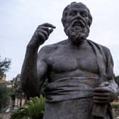 A statue of Socrates in the Ancient Agora of Athens (Picture: Martin Bertrand/Hans Lucas/AFP via Getty)
