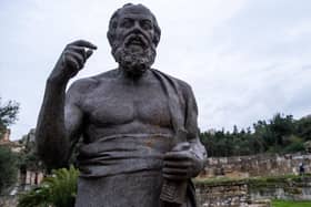 A statue of Socrates in the Ancient Agora of Athens (Picture: Martin Bertrand/Hans Lucas/AFP via Getty)