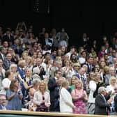 Dame Sarah Gilbert who worked on the AstraZeneca coronavirus vaccine given standing ovation on centre court