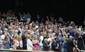 Dame Sarah Gilbert who worked on the AstraZeneca coronavirus vaccine given standing ovation on centre court