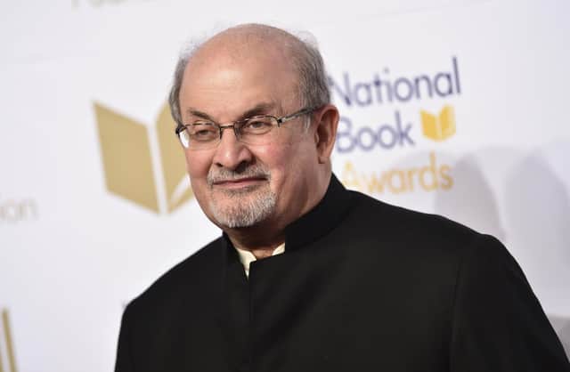 Rushdie's agent says the author has lost sight in one eye and the use of a hand as he recovers from the attack