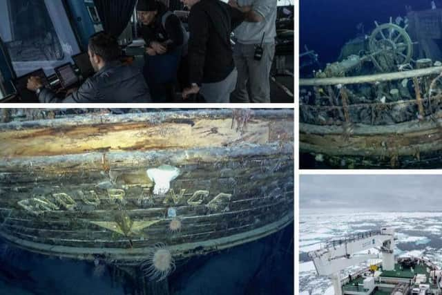 A perimeter is being placed around Ernest Shackleton's ship Endurance