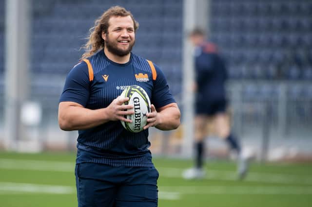 Pierre Schoeman has signed a new contract with Edinburgh Rugby. (Photo by Paul Devlin / SNS Group)