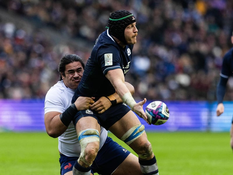 Put in one big carry in the first half but was kept in check by his resolute French counterparts thereafter. 6