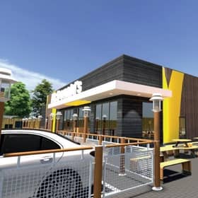 Artist impression of the proposed Ellon McDonald's restaurant