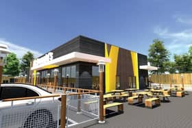 Artist impression of the proposed Ellon McDonald's restaurant