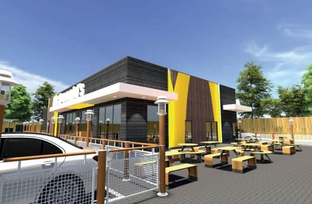 Artist impression of the proposed Ellon McDonald's restaurant