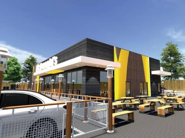 Artist impression of the proposed Ellon McDonald's restaurant