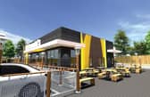 Artist impression of the proposed Ellon McDonald's restaurant