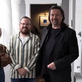 Banjo Beale (centre), with fellow judges Anna Campbell-Jones and Michael Angus.